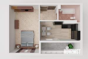 1-к квартира, строящийся дом, 37м2, 8/8 этаж
