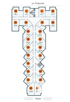 1-к квартира, вторичка, 53м2, 3/7 этаж