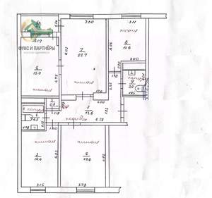 4-к квартира, вторичка, 109м2, 1/9 этаж
