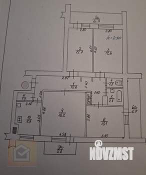 4-к квартира, вторичка, 80м2, 9/9 этаж