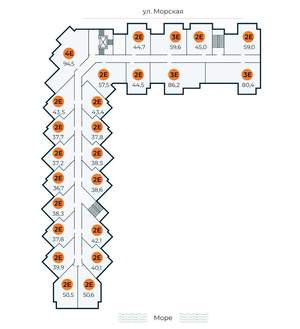 1-к квартира, вторичка, 37м2, 5/7 этаж