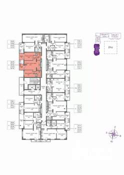 2-к квартира, вторичка, 57м2, 8/16 этаж