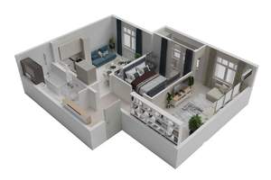 2-к квартира, вторичка, 63м2, 7/8 этаж