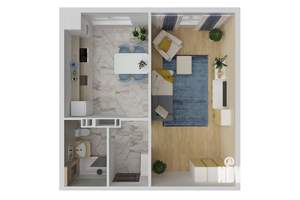 1-к квартира, вторичка, 37м2, 1/8 этаж