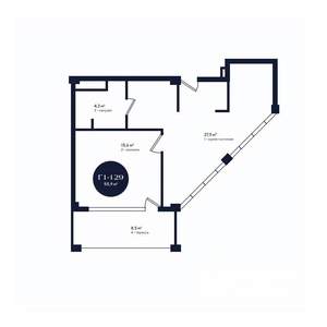 1-к квартира, вторичка, 56м2, 2/3 этаж
