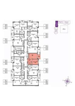 1-к квартира, вторичка, 43м2, 2/16 этаж