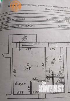 1-к квартира, вторичка, 37м2, 9/9 этаж