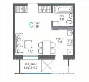 Фото квартиры на продажу (1)